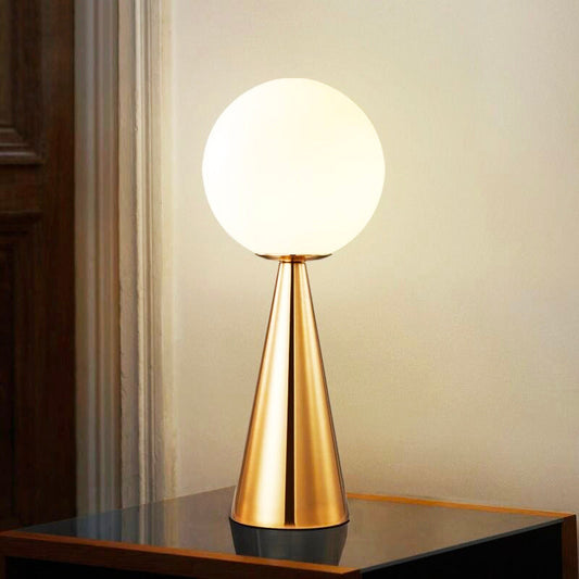 Modern golden bedside lamp