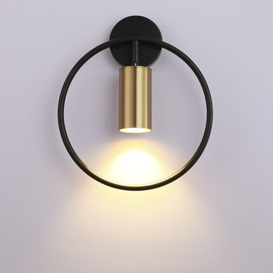 Design circle wall bedside lamp